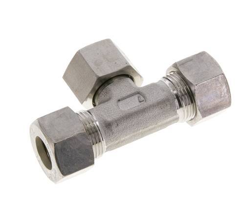 Comp Fitting T 15L Stainless Steel T-Shape Tee Compression Fitting with Swivel 315 ba ...