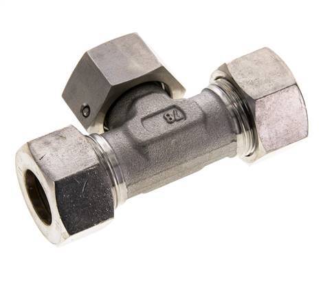 Comp Fitting T 18L Stainless Steel T-Shape Tee Compression Fitting with Swivel 315 ba ...