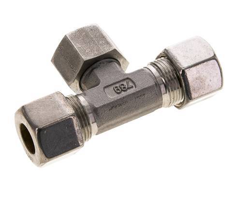 Comp Fitting T 14S Stainless Steel T-Shape Tee Compression Fitting with Swivel 400 ba ...