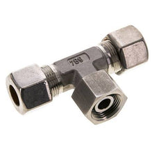 14S Stainless Steel T-Shape Tee Compression Fitting with Swivel 400 bar FKM Adjustable ISO 8434-1