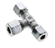 8L & 10L Zink plated Steel T-Shape Tee Cutting Fitting 315 bar ISO 8434-1
