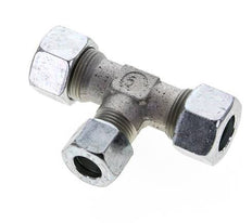 12L & 15L Zink plated Steel T-Shape Tee Cutting Fitting 315 bar ISO 8434-1