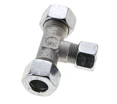 12L & 15L Zink plated Steel T-Shape Tee Cutting Fitting 315 bar ISO 8434-1