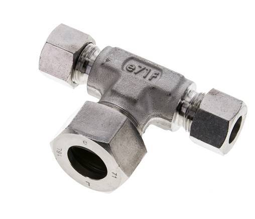 12L & 18L Stainless Steel T-Shape Tee Cutting Fitting 315 bar ISO 8434-1