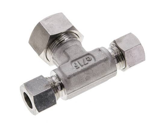 12L & 18L Stainless Steel T-Shape Tee Cutting Fitting 315 bar ISO 8434-1