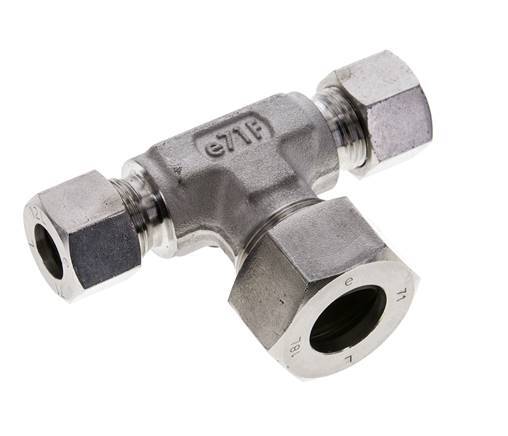 12L & 18L Stainless Steel T-Shape Tee Cutting Fitting 315 bar ISO 8434-1