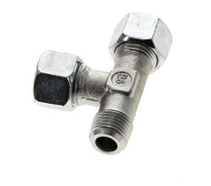12L & M16x1.5 (con) Zink Plated Steel Right Angle Tee Cutting Fitting with Male Threads 315 bar ISO 8434-1