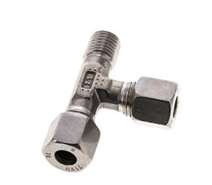 8L & M12x1.5 (con) Stainless Steel Right Angle Tee Cutting Fitting with Male Threads 315 bar ISO 8434-1