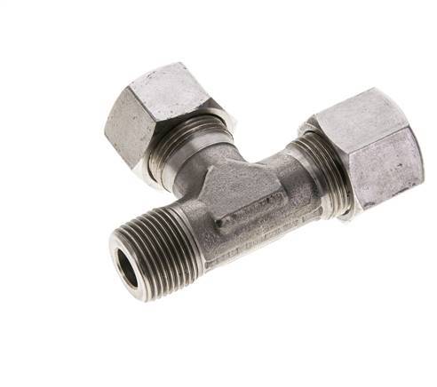 14S & M20x1.5 (con) Stainless Steel Right Angle Tee Cutting Fitting wi ...