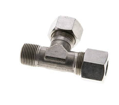 14S & M20x1.5 (con) Stainless Steel Right Angle Tee Cutting Fitting with Male Threads 630 bar ISO 8434-1