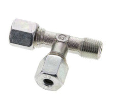 6S & R1/4'' Zink Plated Steel Right Angle Tee Cutting Fitting with Male Threads 630 bar ISO 8434-1
