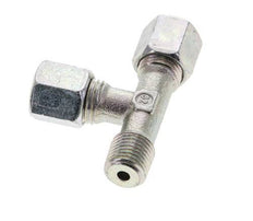 6S & R1/4'' Zink Plated Steel Right Angle Tee Cutting Fitting with Male Threads 630 bar ISO 8434-1