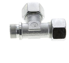 20S & G3/4'' Zink Plated Steel Right Angle Tee Cutting Fitting with Male Threads 400 bar ISO 8434-1