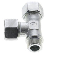 20S & G3/4'' Zink Plated Steel Right Angle Tee Cutting Fitting with Male Threads 400 bar ISO 8434-1