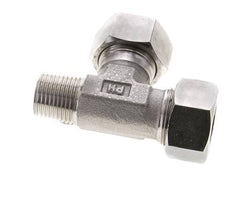 18L & R1/2'' Stainless Steel Right Angle Tee Cutting Fitting with Male Threads 315 bar ISO 8434-1