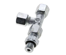 8S & M14x1.5 Zink Plated Steel Right Angle Tee Cutting Fitting with Male Threads 630 bar Adjustable ISO 8434-1