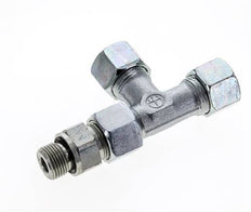 12S & G3/8'' Zink Plated Steel Right Angle Tee Cutting Fitting with Male Threads 630 bar Adjustable ISO 8434-1