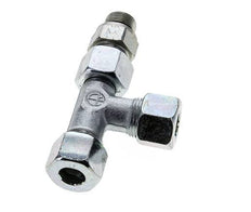 12S & G3/8'' Zink Plated Steel Right Angle Tee Cutting Fitting with Male Threads 630 bar Adjustable ISO 8434-1