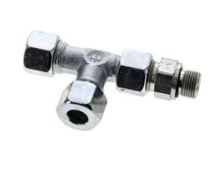 12S & G3/8'' Zink Plated Steel Right Angle Tee Cutting Fitting with Male Threads 630 bar Adjustable ISO 8434-1