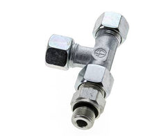 12S & G3/8'' Zink Plated Steel Right Angle Tee Cutting Fitting with Male Threads 630 bar Adjustable ISO 8434-1