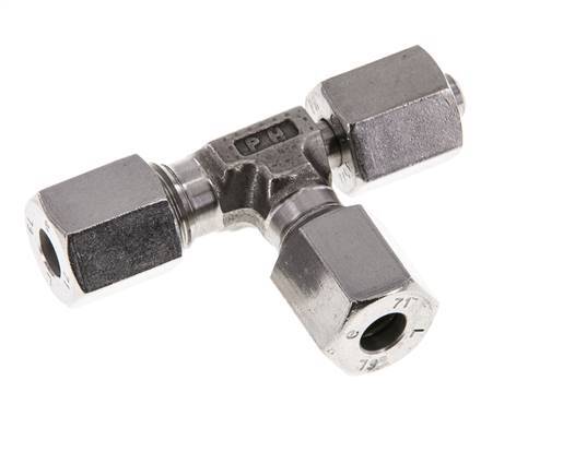 6L Stainless Steel Right Angle Tee Cutting Fitting with Swivel 315 bar Adjustable ISO 8434-1