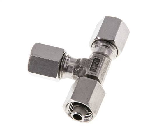 6L Stainless Steel Right Angle Tee Cutting Fitting with Swivel 315 bar Adjustable ISO 8434-1