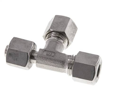8L Stainless Steel Right Angle Tee Cutting Fitting with Swivel 315 bar Adjustable ISO 8434-1