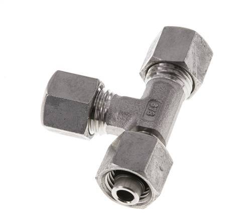 8L Stainless Steel Right Angle Tee Cutting Fitting with Swivel 315 bar Adjustable ISO 8434-1