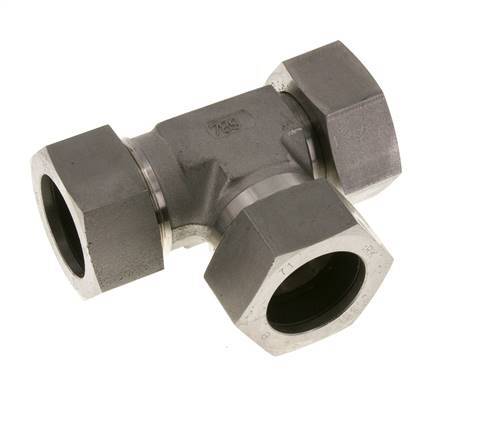 35L Stainless Steel Right Angle Tee Cutting Fitting with Swivel 160 bar Adjustable ISO 8434-1