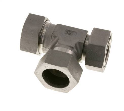 35L Stainless Steel Right Angle Tee Cutting Fitting with Swivel 160 bar Adjustable ISO 8434-1