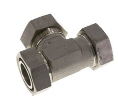 42L Stainless Steel Right Angle Tee Cutting Fitting with Swivel 160 bar Adjustable ISO 8434-1