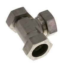 42L Stainless Steel Right Angle Tee Cutting Fitting with Swivel 160 bar Adjustable ISO 8434-1