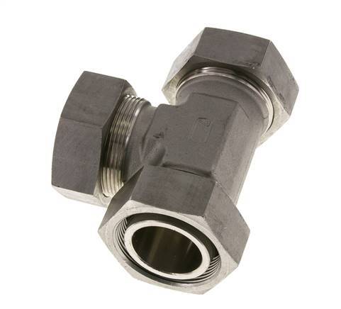 42L Stainless Steel Right Angle Tee Cutting Fitting with Swivel 160 bar Adjustable ISO 8434-1