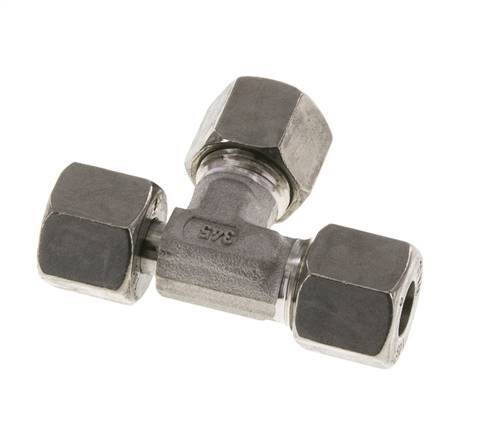 10S Stainless Steel Right Angle Tee Cutting Fitting with Swivel 630 bar Adjustable ISO 8434-1