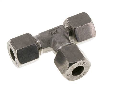 10S Stainless Steel Right Angle Tee Cutting Fitting with Swivel 630 bar Adjustable ISO 8434-1
