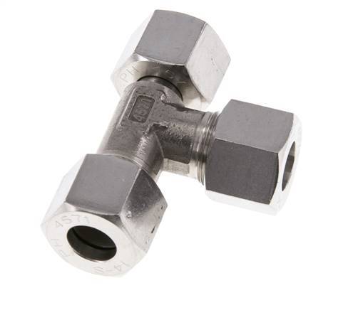 14S Stainless Steel Right Angle Tee Cutting Fitting with Swivel 630 bar Adjustable ISO 8434-1