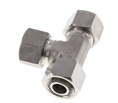 20S Stainless Steel Right Angle Tee Cutting Fitting with Swivel 400 bar Adjustable ISO 8434-1