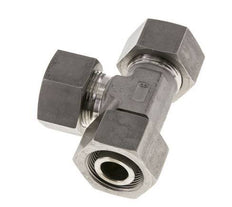 25S Stainless Steel Right Angle Tee Cutting Fitting with Swivel 400 bar Adjustable ISO 8434-1