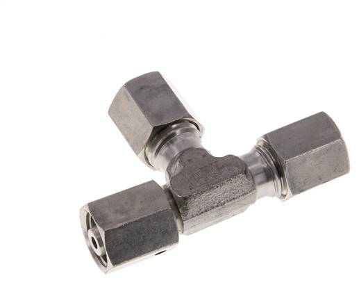 6L Stainless Steel Right Angle Tee Cutting Fitting with Swivel 315 bar FKM Adjustable ISO 8434-1