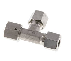 10L Stainless Steel Right Angle Tee Cutting Fitting with Swivel 315 bar FKM Adjustable ISO 8434-1