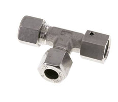 10L Stainless Steel Right Angle Tee Cutting Fitting with Swivel 315 bar FKM Adjustable ISO 8434-1