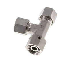 10L Stainless Steel Right Angle Tee Cutting Fitting with Swivel 315 bar FKM Adjustable ISO 8434-1
