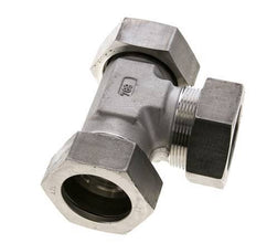 42L Stainless Steel Right Angle Tee Cutting Fitting with Swivel 160 bar FKM Adjustable ISO 8434-1