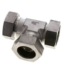 42L Stainless Steel Right Angle Tee Cutting Fitting with Swivel 160 bar FKM Adjustable ISO 8434-1