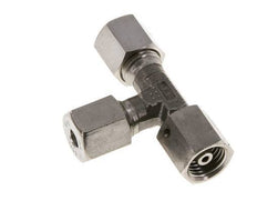 6S Stainless Steel Right Angle Tee Cutting Fitting with Swivel 630 bar FKM Adjustable ISO 8434-1