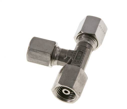 6S Stainless Steel Right Angle Tee Cutting Fitting with Swivel 630 bar FKM Adjustable ISO 8434-1