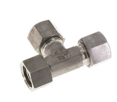 14S Stainless Steel Right Angle Tee Cutting Fitting with Swivel 630 bar FKM Adjustable ISO 8434-1