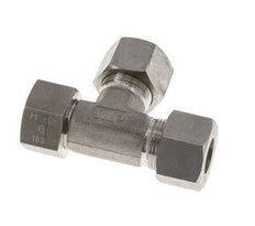 16S Stainless Steel Right Angle Tee Cutting Fitting with Swivel 400 bar FKM Adjustable ISO 8434-1