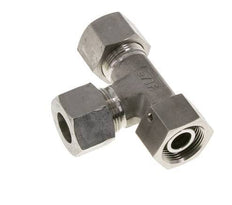 16S Stainless Steel Right Angle Tee Cutting Fitting with Swivel 400 bar FKM Adjustable ISO 8434-1