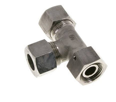 20S Stainless Steel Right Angle Tee Cutting Fitting with Swivel 400 bar FKM Adjustable ISO 8434-1